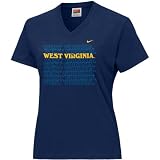 Nike West Virginia Mountaineers Navy Blue Ladies Graduated T-shirt