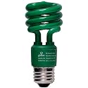 Globe 4761201 13-Watt Ultra-Mini Compact Fluorescent Spiral Bulb, Green, 4-Pack