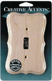 Blank Wall Plates: Jackson-Deerfield Mfg. 101U Colonial Maple Unfinished Wall Plate