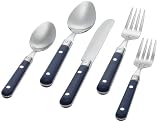 Ginkgo Le Prix Bright Blue 20-Piece Flatware Set, Service for 4