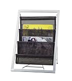 Adesso Magazine Rack, Black