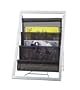 Adesso Magazine Rack, Black