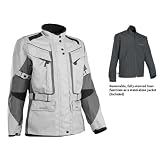 Firstgear Kilimanjaro Motorcycle Jacket - Silver and Grey - Large