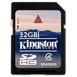 Kingston 32GB Secure Digital High Capacity (SDHC) Card - Class 4. 32GB SDHC CLASS 4 FLASH CARD FL-CRD. 32 GB