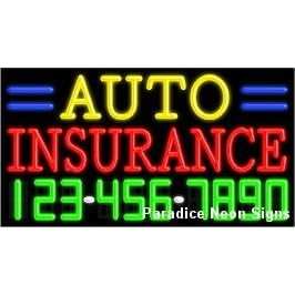 Auto Insurance Neon Sign