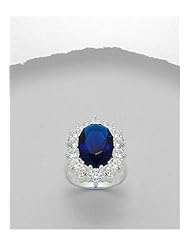 CZ Ring In 92.5 Sterling Silver