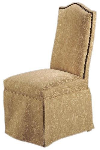 Childrens Toyshop  Kitchen & Housewares : Arch-top Nail-head Back Chair With Skirt Dvnprt Oatmeal