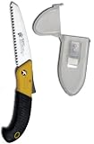 Barnel Z130+C 5-1/4-Inch Folding Straight Blade Tri-Edge Landscape Pruning Hand Saw With Belt Clip & Case