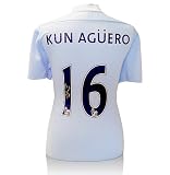 Sergio Aguero signed Manchester City shirt – 2011/12