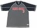 MLB Boston Red Sox Men's Fine Gauge Mesh V-Neck Raglan Shirt