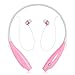 Universal PChero Wireless Music Stereo Headphones Headset Earphone for iPhone, iPad, Samsung, HTC - Bluetooth Enabled Devices - Using Voip, Skype and Online Talking - [Pink]