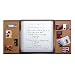 Ghent C244D Enclosed Conference Cabinet, With Melamine Markerboard and Cork Bulletin Boards, Walnut