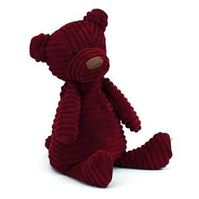 Plush Cordy Roys Red Bear 15 by Jelly Cat