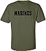 Joe's USA - Military Green Vintage Marines Logo T-Shirts in Sizes S-5XL