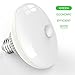Roybens E27 base 12W AC PIR Infrared Motion Detection Sensor Light Sensor LED Bulb, Auto Switch Energy Saving Night Lamp Indoor Lighting for Shopping Centre/ Exhibition Hall/ Warehouse Pure White