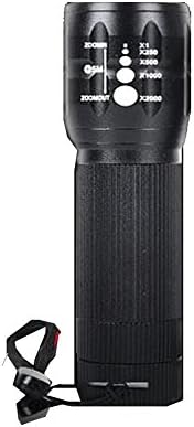 600 Lumen LED Flashlight Torch Lanterna Tactical Zoomable Out Lights Lamp Zoom