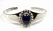 STERLING SILVER BANGLE BRACELET with Lapis