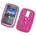 RIM BlackBerry Bold 9000 Laser Skin Case Rubber Silicone Protector Image Cover "Pink Stars" Design