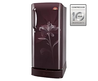 LG GL-D241ASLN.DSLZEBN Direct-cool Single-door Refrigerator (235 Ltrs, 5 Star Rating, Scarlet Lily)