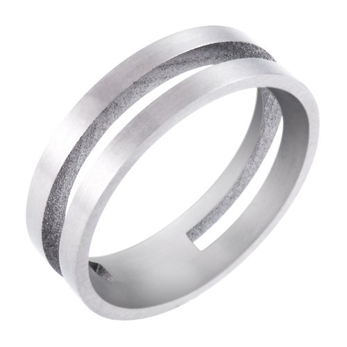 Mens Titanium 6mm Band Ring, Size 10