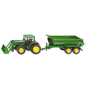 Siku 3863 -Trattore con pala e rimorchio