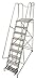 Cotterman 1009R2632A6E30B4D3C1P6 - Rolling Ladder Steel 120In. H. Gray