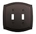 Baldwin 4790.112.CD Double Toggle Rope Design Switch Plate, Venetian Bronze