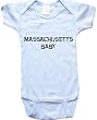 MASSACHUSETTS BABY / HURRY UP - State-series - White, Blue or Pink Onesie / Baby T-shirt