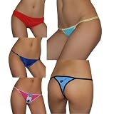 5 PACK: Ladies Sexy Intimate Underwear: Thong Panties / Knickers - Large