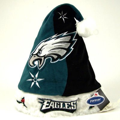 Buy PHILADELPHIA EAGLES OFFICIAL CHRISTMAS SANTA HAT by New Creative