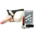 Doc Johnson Vibro Strap-On with 8 Inch Vibrating Dildo Dong Adult Sex Toy Kit