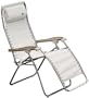 Lafuma Model 46490 RSX Outdoor Mesh Recliner with Wooden Arms, Ecume