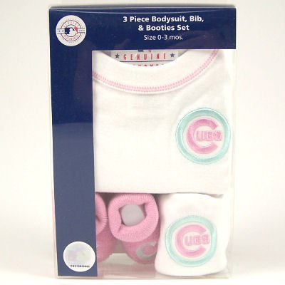 Buy CHICAGO CUBS ONESIE BIB BOOTIE BABY INFANT SET by Pine
