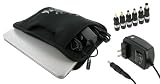 rooCASE 2n1 Acer Aspire One AOA150-1029 8.9-Inch Netbook Neoprene Sleeve Case with AC Adapter Wall Charger - Spring Butterfly - Black