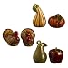 Grasslands Road Home Again Gourd Pear Apple Pumpkin Turkey Mini Salt and Pepper Set, 6 Pair