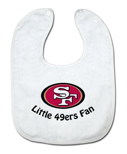 NFL San Francisco 49ers White Snap Bib with Team Logo