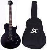 SX PGG/SC Electric Gutar Pack with Bag and Strap Black Finish