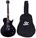 SX PGG/SC Electric Gutar Pack with Bag and Strap Black Finish