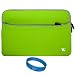 Green Durable Scratch Resistant Neoprene Sleeve Protective Carrying Case for Amazon Kindle Fire 7-inch Multi Touch Screen Tablet - 8GB Android Wireless (Wifi) Tablet + SumacLife TM Wisdom Courage Wristband