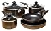 Gibson Portilla Collection 12 Piece Cookware Set in Black