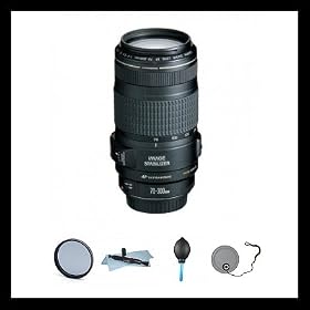Canon EF 70-300mm f/4-5.6 IS USM Lens for Canon EOS SLR Cameras with a Deluxe Accessory Bundle: 58mm UV Digital Multi Coated Filter, Lens Pen Cleaning System with Free Microfiber Cleaning Cloth, Professional Dust Blower and Lens Cap Holder