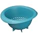 Le Creuset Silicone 1-Quart Berry Colander, Caribbean