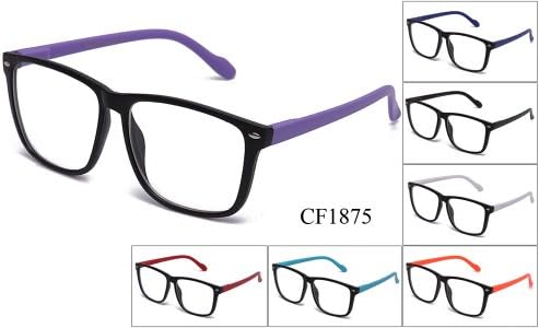 IG Unisex Slim Thin Over Sized Round High Quality Clear Lens Glasses
