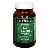 A to Z Naturals  Saw Palmetto, 160 mg, Softgels , 120 softgels