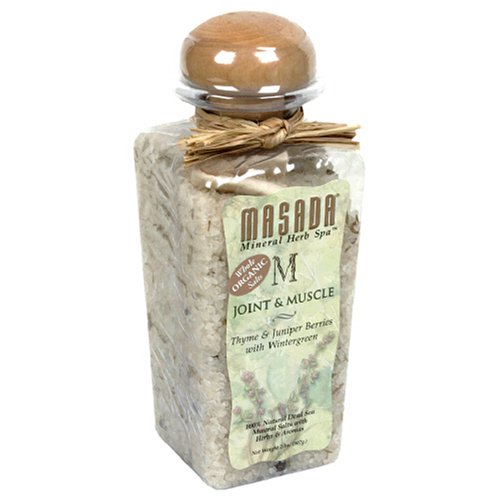 Masada Mineral Herb Spa Whole Organic Salts, Joint & Muscle, Thyme & Juniper... by Masada