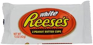 Reese's Peanut Butter Cups, White Chocolate, 1.5-Ounce Packages (Pack of 48)