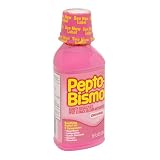 Pepto-Bismol Upset Stomach Reliever/Antidiarrheal Liquid, Regular Strength, 12-Ounce Bottles (Pack of 4)