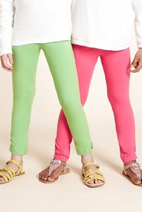 2 Pack - Cotton Rich Ruched Leggings