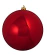 Shiny Red Hot Commercial Shatterproof Christmas Ball Ornament 10" (250mm)