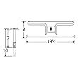 H-Shaped Single Stainless Steel Burner Straight Venturi